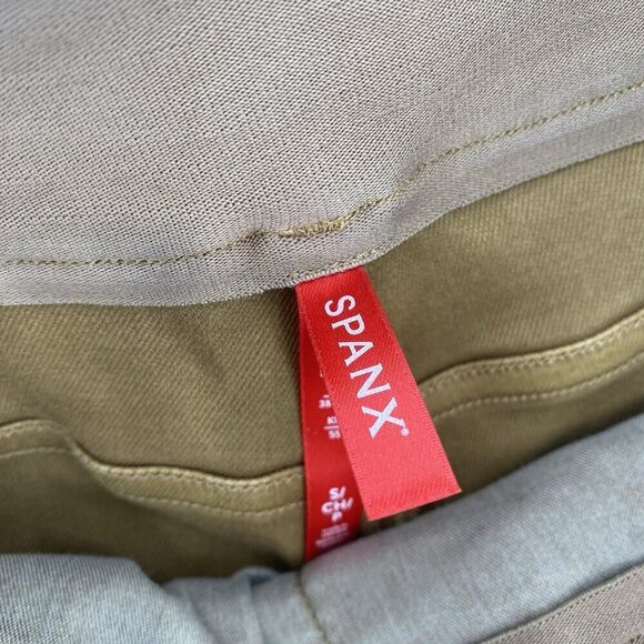 Spanx Stretch Twill Utility Pant Size Small Acorn Brown Pull On Slimming - Picture 12 of 14